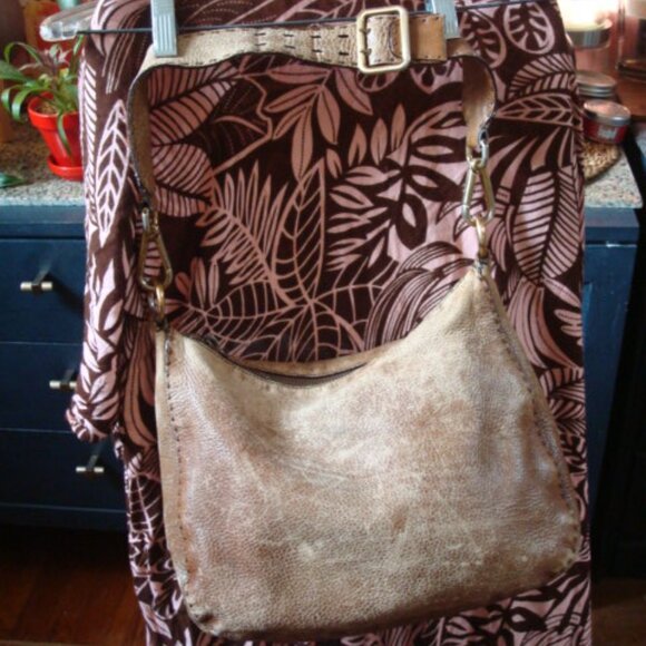 Prada purse OBO handbag shoulder bag BOHO 70's vintage vtg grandmacore hippie - Picture 11 of 14